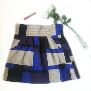anthropologie • abstract geometric print skirt